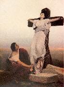 Max, Gabriel Cornelius von A Christian Martyr on the Cross oil painting artist